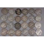 A large quantity of Victorian Jubilee head silver coinage including: 48 total crowns (all year dates