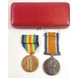 A WWI medal pair - Lieutenant J Orgee RN