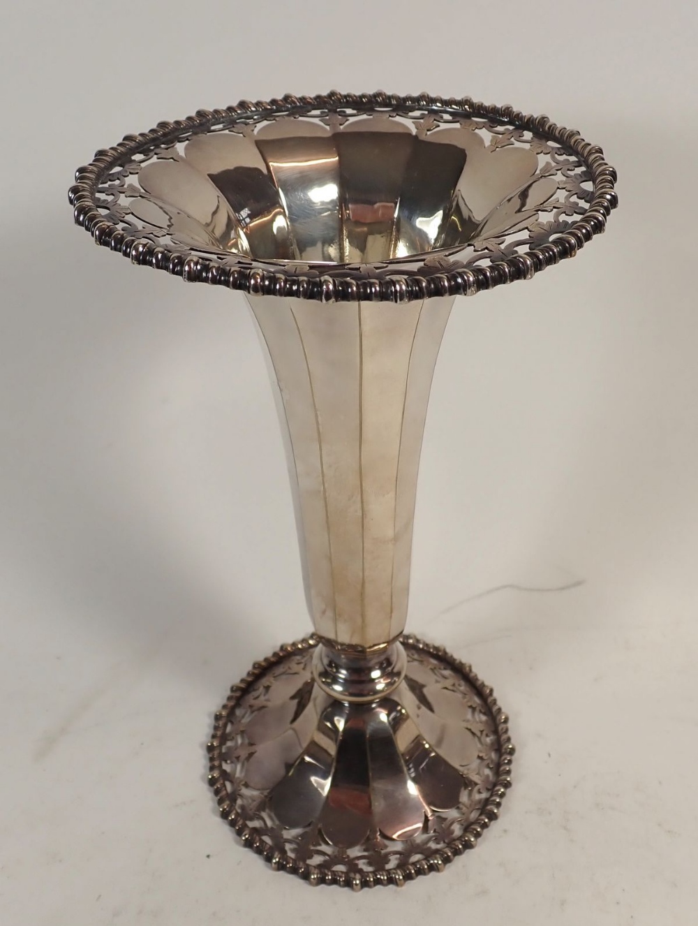 A box of silver-plated items including Connaught silver-plated vase - Image 2 of 2