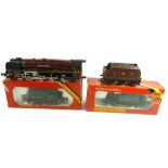 A Hornby 'OO' gauge Duchess of Abercorn LMS locomotive and GWR locomotive R077 boxed and Dockyard