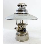 A Petromax hurricane lamp and accessories and instructions approx 39cm high