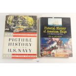 Picture History of The US Navy together with Pictorial History of American Ships USA publications