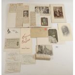 Early 20th century ephemera, photographs etc relating to Ingram Spinks of Denby and Spink department