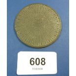 J Ottley, medal Birmingham (medallist) approx 50mm diameter x 2mm thickness, distance travelled from