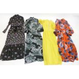 Four 1970's dresses and various retro clothes etc