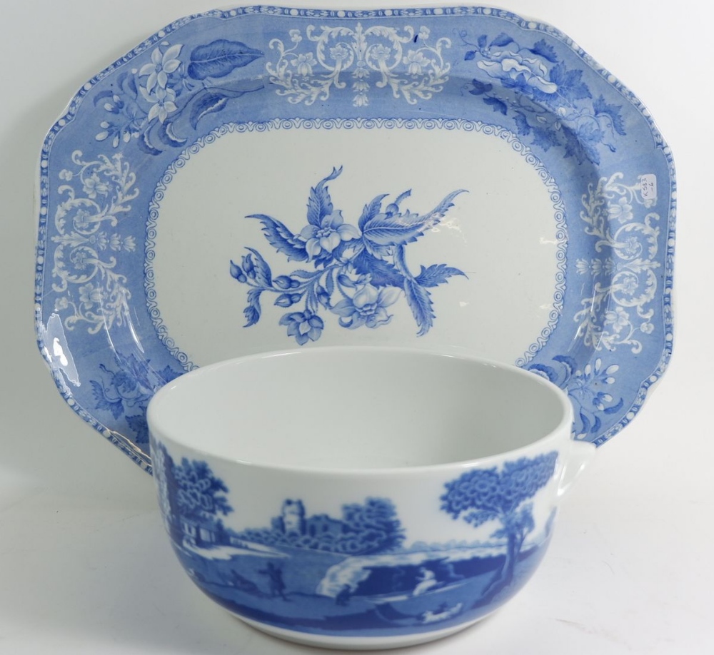 A Copeland Spode Camelia meat plate, a Victorian Eureka serving dish and a Spode Italian dish - Image 2 of 2
