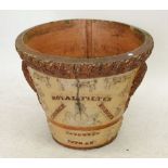 A George Robins stoneware Royal Filter cistern now used as a garden jardiniere, 39cm tall, no base