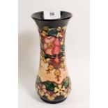 A Moorcroft floral vase, 21cm 'Oberon' pattern