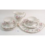 A Royal Standard 'Fancy Free' vintage tea service comprising: five cups and saucers, six tea