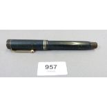 A George Parker Duofold 'Lucky Curve' fountain pen