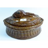 A Moira stoneware game tureen with hares head to lid
