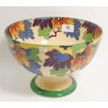 A Royal Doulton 'Gloria' Art Deco pedestal fruit bowl