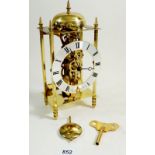 A Sewells skeleton clock - no dome