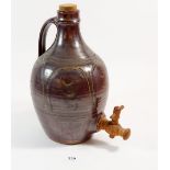 A Winchcombe pottery sherry flagon by Tom Jones, 30cm tall