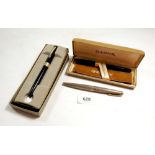 Three Sheaffer pens - two boxed