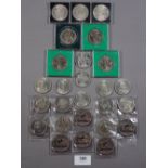 A quantity of crowns/commemoratives including: Coronation crowns 3 off, Churchill 5 off, Silver