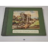 English Manor Houses, privately printed with hand mounted illustrations and hand written text, VGC
