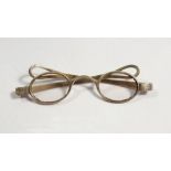 A pair of Georgian silver spectacles