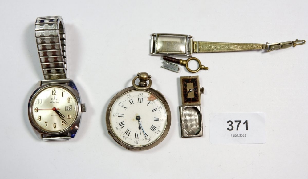 A Pax Selection vintage gentleman's wrist watch and two other watches