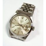 A Rolex Oyster Superlative Chronometer Date gentleman's watch in stainless steel with original