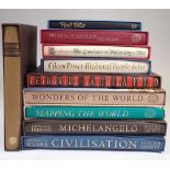 A collection of ten folio books