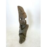 A large Inuit abstract stone carving, 82cm tall