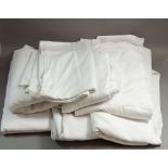 Seven various sizes table cloths