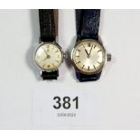 A Zenith ladies vintage mechanical wrist watch and a Tissot one