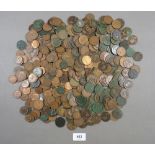 A quantity of farthings, halfpennies and pennies Victoria through Elizabeth II, approx 2.950 kilo'