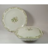 A Krautheim Franconia dinner service, comprising: six dinner plates, six side plates, five tea