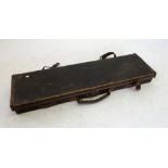 An antique canvas gun case