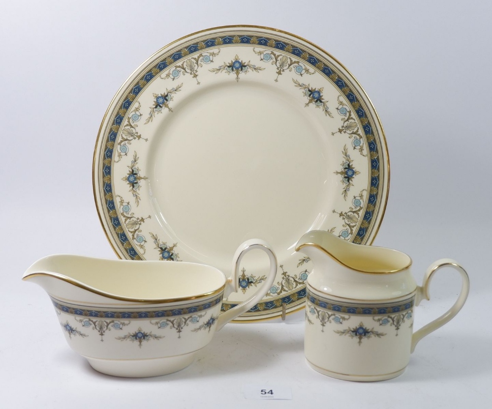 A Minton Grasmere dinner and coffee service comprising: eight dinner plates, eight side plates,