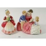 A Royal Doulton group Bedtime Story, HN2059 and Valerie HN2107
