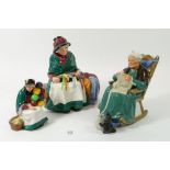 Three Royal Doulton figures: Silks & Ribbons HN2017, Twilight HN2256 and The Old Balloon Seller