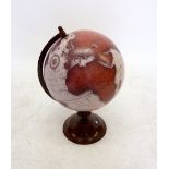 A 20th century globe on stand, 47cm tall