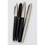 Four various Parker pens