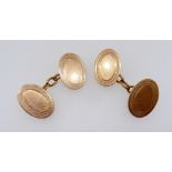 A pair of 9 carat gold cufflinks, 4.6g