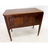 An Edwardian mahongay washstand with replacement top