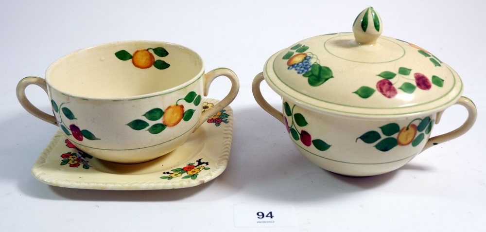 A group of Titian ware and other 1930's china