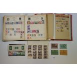 GB, Br Empire & Rest of World: Green 'Strand' album & red stock-book of QV-QEII mint/used defin &