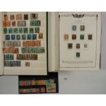 USA: Boxed collection in 2 albums (one a Minkus) and stock-book of mint & used defin, commem,
