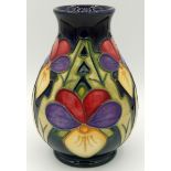 A Moorcroft Heartsease vase, 13.5cm tall