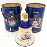 Two Bells Whisky 1990 commemorative bottles, boxed and sealed with contents