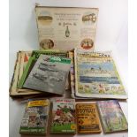 A group of booklets and ephemera to include four football annuals circa 1950's & 60's, two Motor