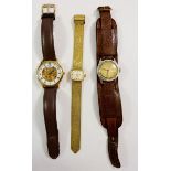 A Rotary gentleman's Automatic wrist watch, a ladies Rotary watch and a gentleman's vintage Oris