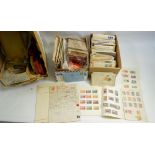 GB/All World: Box of over 400 covers/entires, mainly 1920s to 1960s, plus numerous fronts, packets