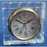 A cut glass clock 'Imperial'