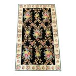 A floral tapestry rug or hanging, 87 x 155cm