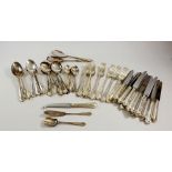 A Cooper Bros cutlery set 'Dubarry' comprising: eight teaspoons, eight large knives, eight small