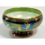 A Wedgwood Fairyland lustre small bowl in Leap Frogging Elves pattern by Daisy Makeig-Jones No